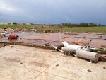 EF5 damage example--There are no remains of the structure. Not even the foundation of the structure remains, just the slab. Debris at the site of the impact is also minimal due to the extreme wind speeds of an EF5 tornado.